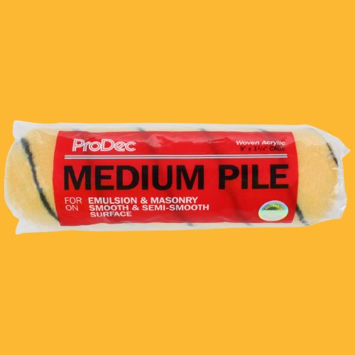 ProDec Medium Pile Emulsion Paint Roller Sleeve - 9 x 1.75in