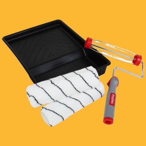 Prodecs Twin Microfibre Paint Roller & Tray Set - 9 X 1.75in