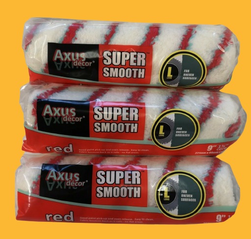 9inch Paint Roller Sleeve Axus Super Smooth Long Pile 3x