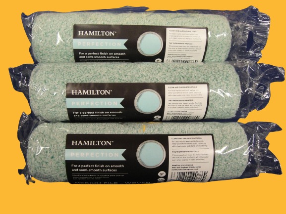 Hamilton Perfection Medium Paint Pile Roller Sleeve 9inch X 3 Rollers