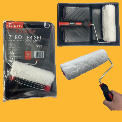 Harris Paint Roller Tray Set 7 Painting Decorating Kit Emulsion Sleeves
