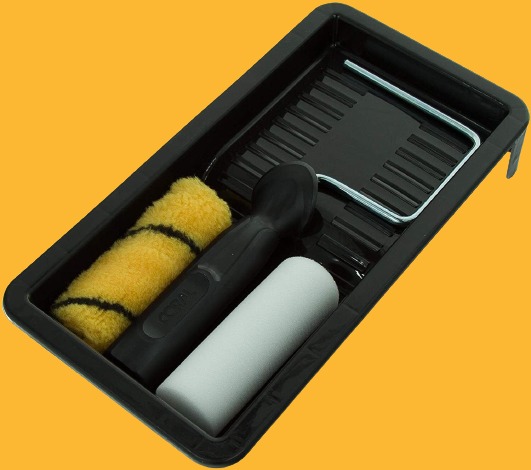 Mini Small Paint Roller And Brush Set Kit