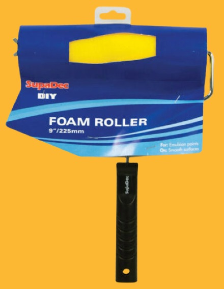 Supadec Emulsion Paint Foam Roller & Frame Set 9 Inch