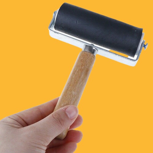 10cm Professional Rubber Roller Brayer Ink Painting