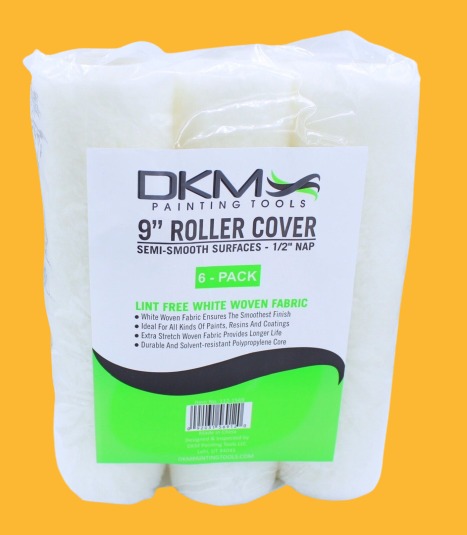 50 Pc 9 Inch Paint Roller Cover White Woven 2 Free 9 Inch Roller Frames
