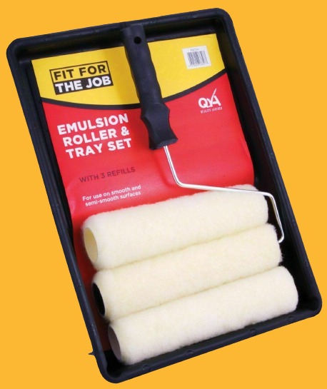 9 Inch Paint Roller Set Kit With 3 Sleeves Tray Roller