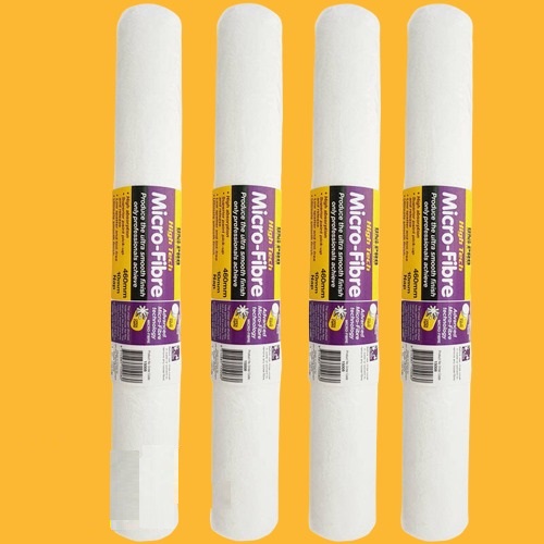 Paint Roller Cover Micro Fibre Roller Cover 460mm 10mm Pack Of 4