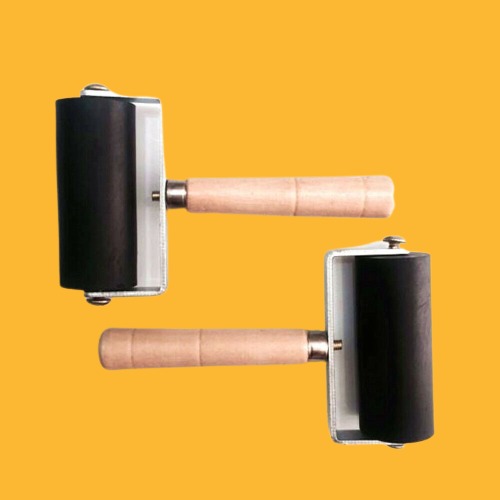 6cm Rubber Roller Brayer Ink Rollers Paint