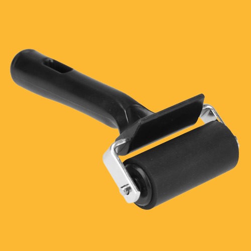 Black Rubber Roller Brush Craft Tools 6cm