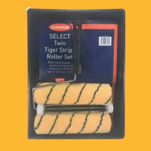 Tiger Stripe Twin 9 Inch Paint Roller Set