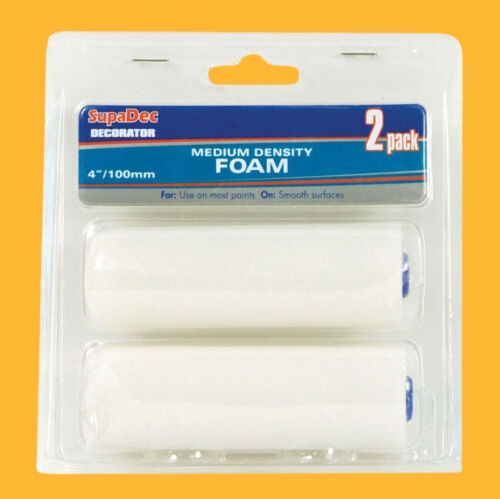 SupaDec Mini Medium Foam Roller Refills 4 Inch Pack of 2