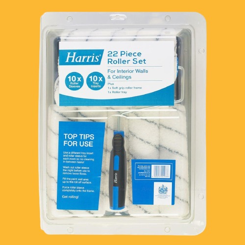 Harris 22 Piece Roller Set Frame, Tray Inserts 9 Inch Sleeves