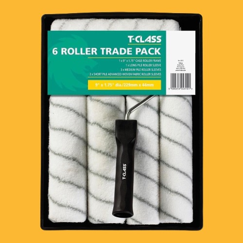 T Class Delta Paint Roller And Tray Set 6 Sleeves 9 Inch