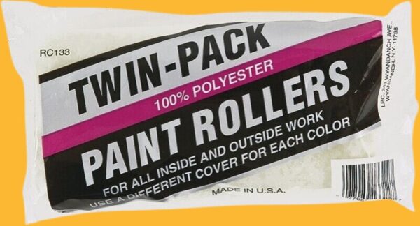 Linzer 9 Inch Paint Roller Polyester Cover 2 Pack