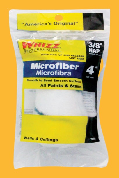 Whizz Xtrasorb Microfiber 4 In Mini Paint Roller Cover 1 Pk